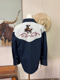 Ladies | Pearl Snap | Embroidered | Bronc Rider
