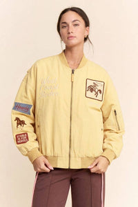 Jacket| WEST COAST RODEO |EMBROIDERED BOMBER |JACKET