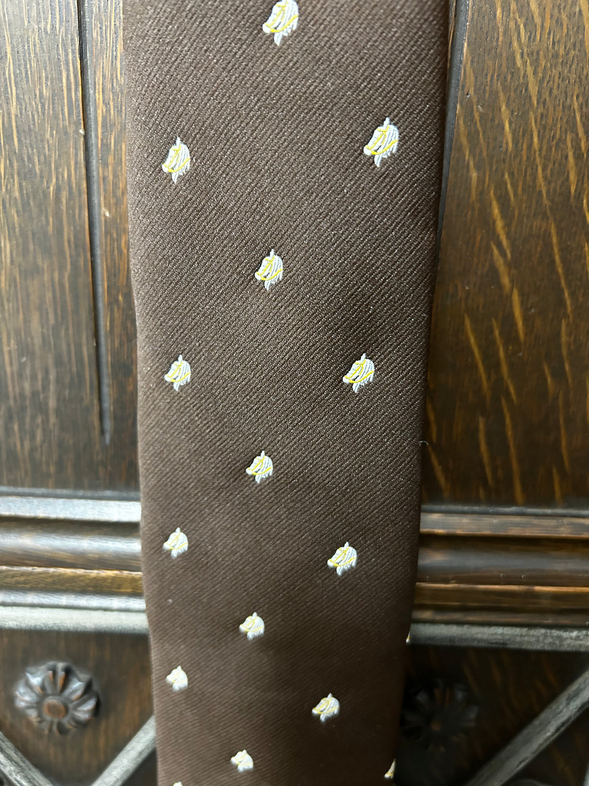 Necktie | Horse Head | Brown
