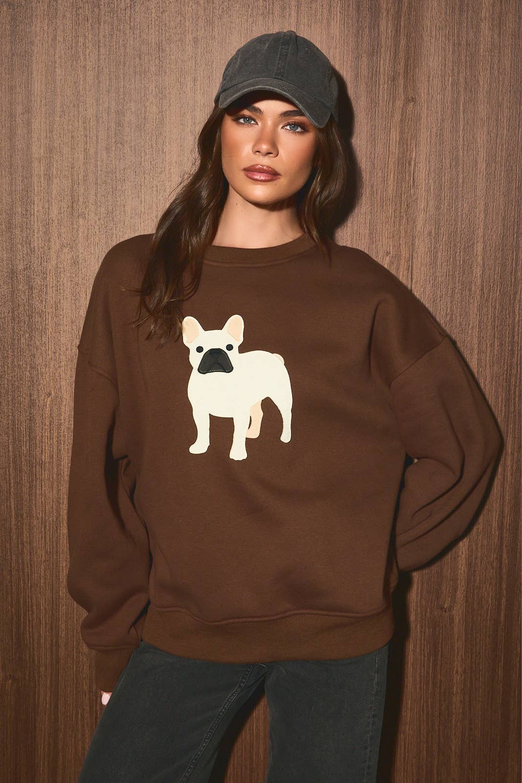 Sweatshirt |French Bulldog |Graphic Oversized Sweatshirt