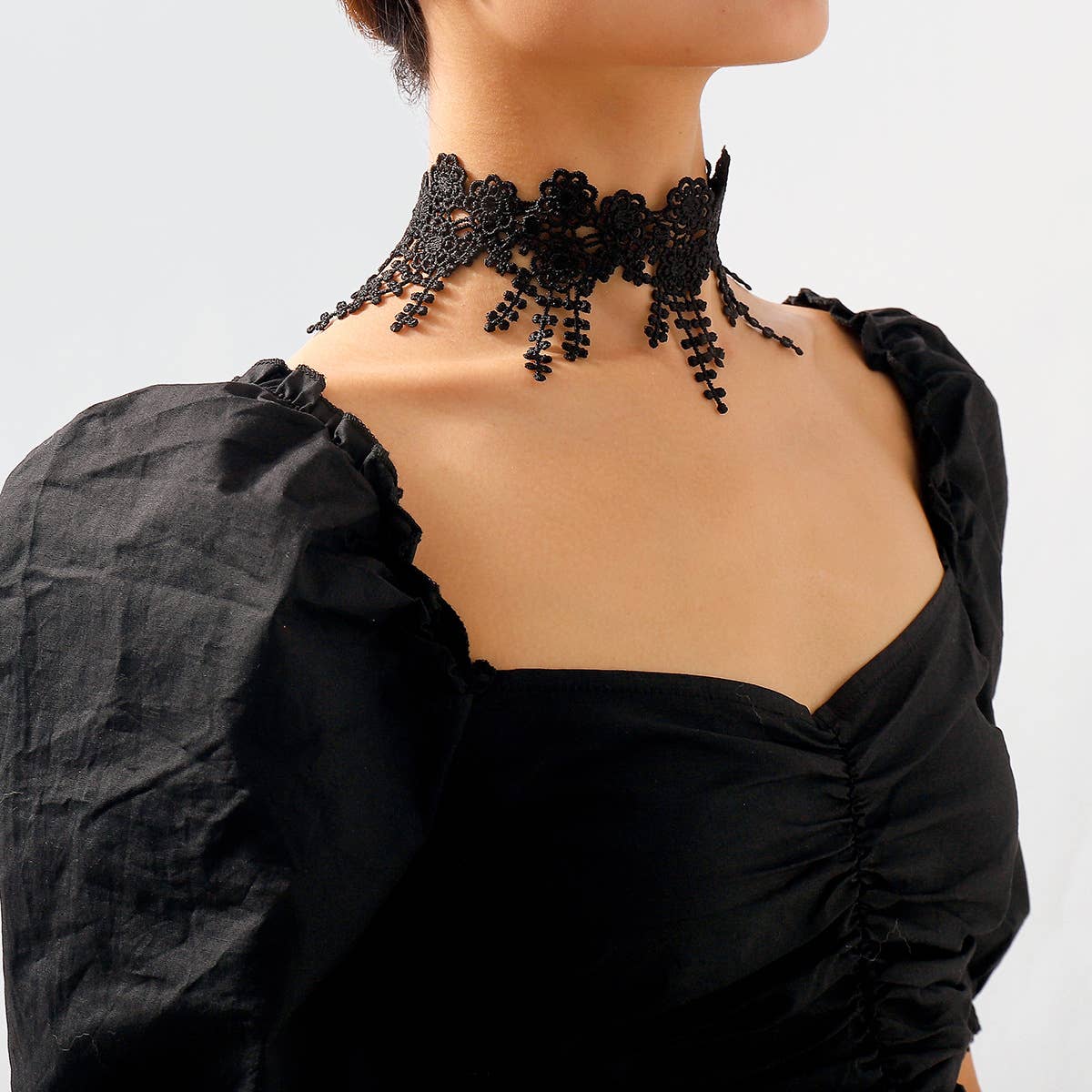 Necklace| Gothic |Black Lace Necklace