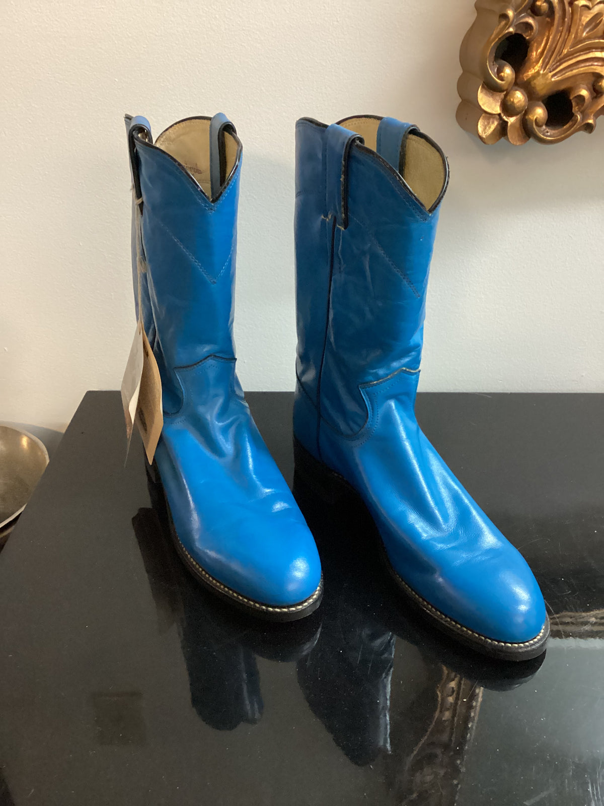 Women’s Vintage Boots | Justin |Roper |Blue | Size 7