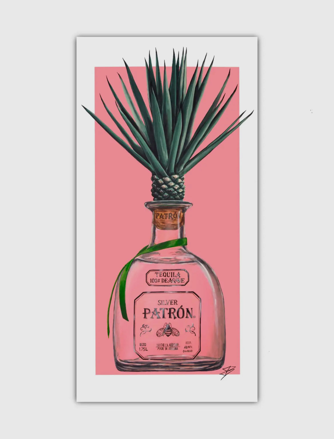 Paper Print | 8”x16”|Pink Patron