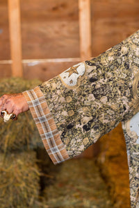 Kimono |Market of Stars |Born to Run Opera Duster Kimono Robe w/ Horse & Flower Print