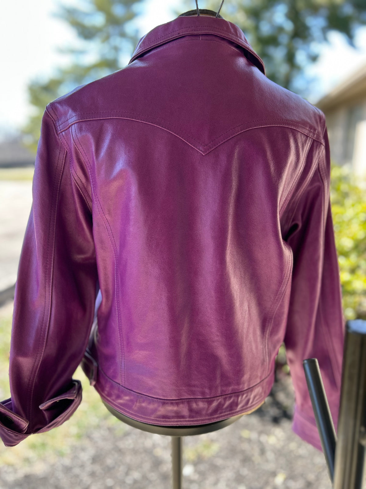 Leather jacket |Ladies|purple