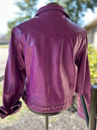 Leather jacket |Ladies|purple
