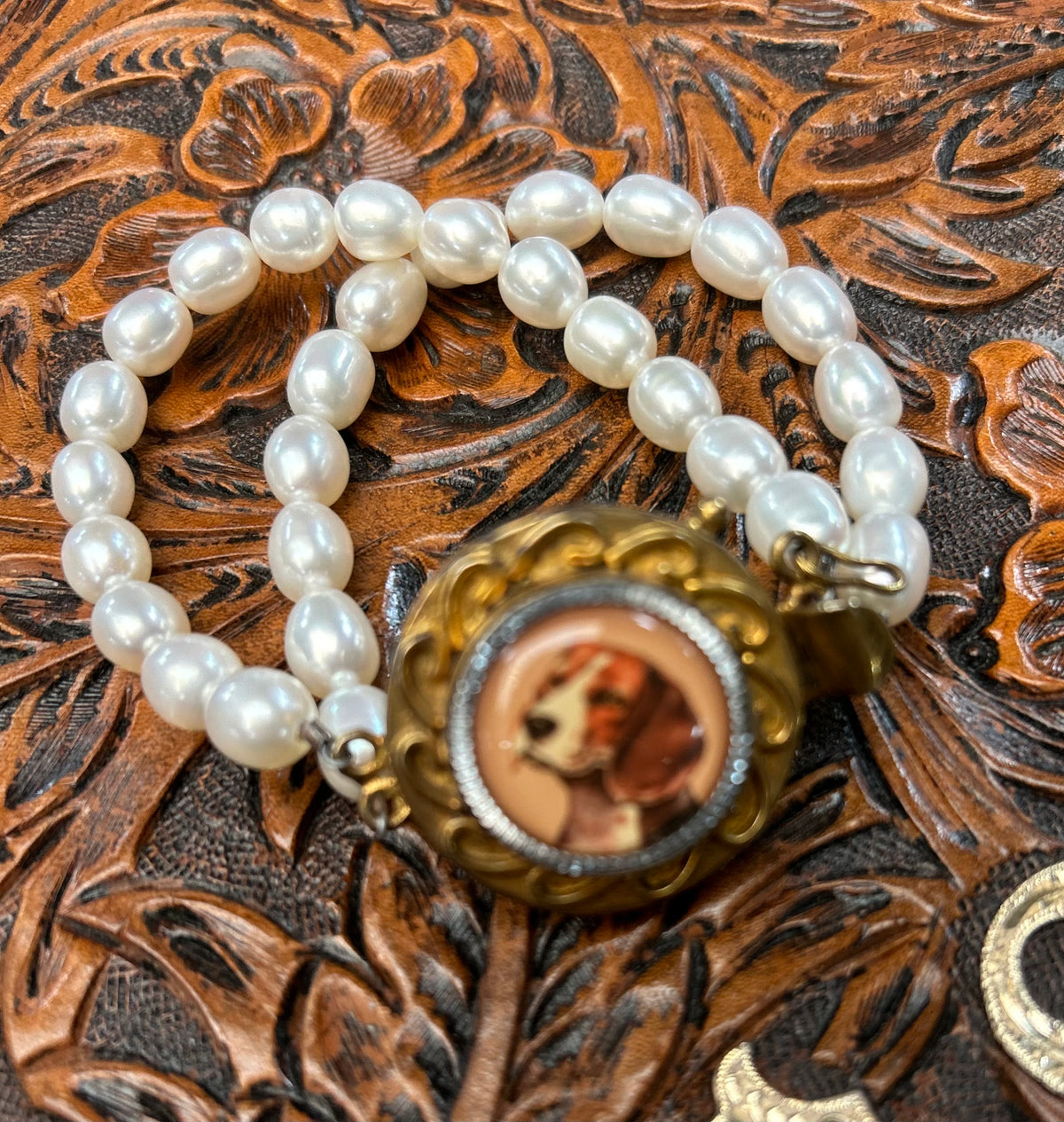 Hound Bracelet |Vintage Repurposed |