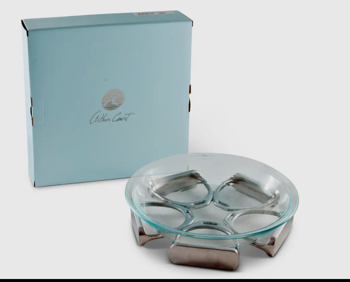 Pie Plate Stirrup Irons | Arthur Court