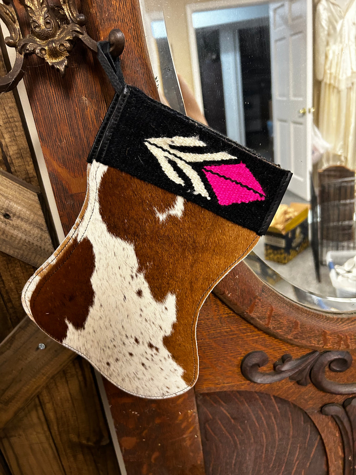 Stocking | Cow Hide| wool