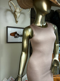Dress | Midi ribbed | sleeveless