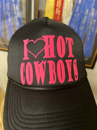 I ❤️ Hot Cowboys ball cap