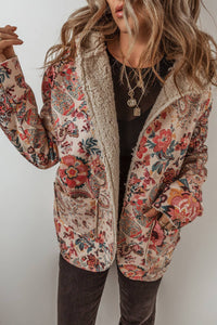 Ladies | Paisley | Floral | Sherpa | Jacket