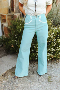Jeans| Ladies | Stretch Denim |Western Arrow |Wide Leg Jeans