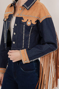 Ladies | Fringe | Studded | Jacket