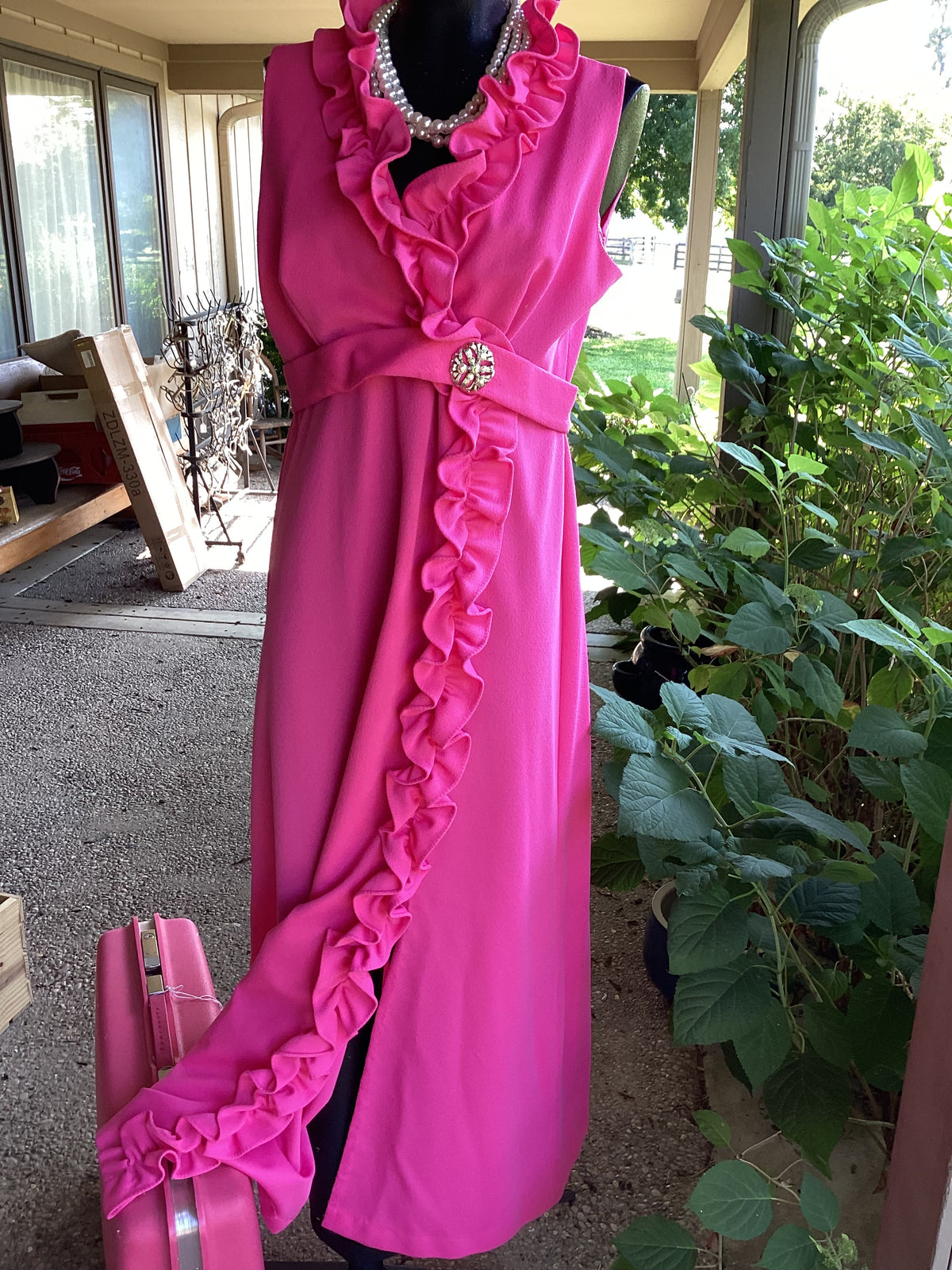 Vintage Maxi Dress| Pink