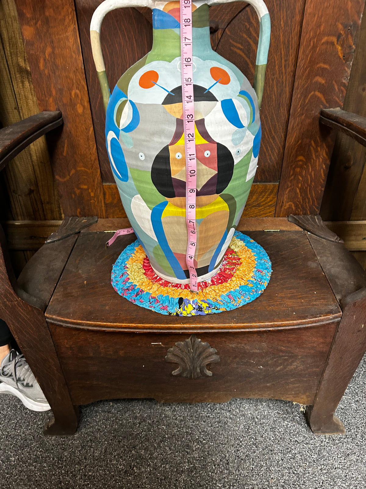 Pottery |Urn|Hand Painted