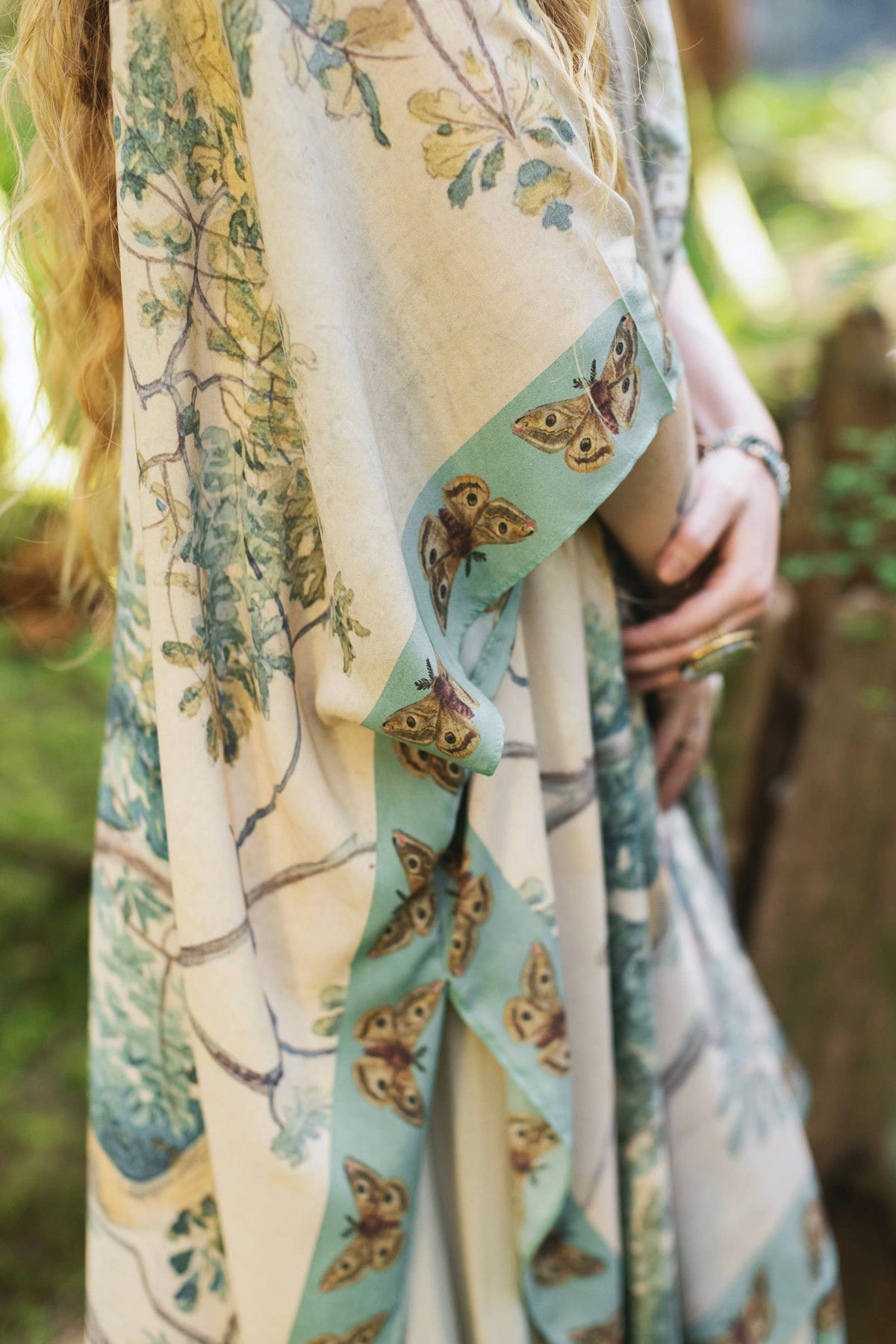 kimono |Market of Stars|Earth & Sky Bohemian Goddess Starduster Kimono w/Trees