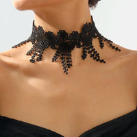 Necklace| Gothic |Black Lace Necklace