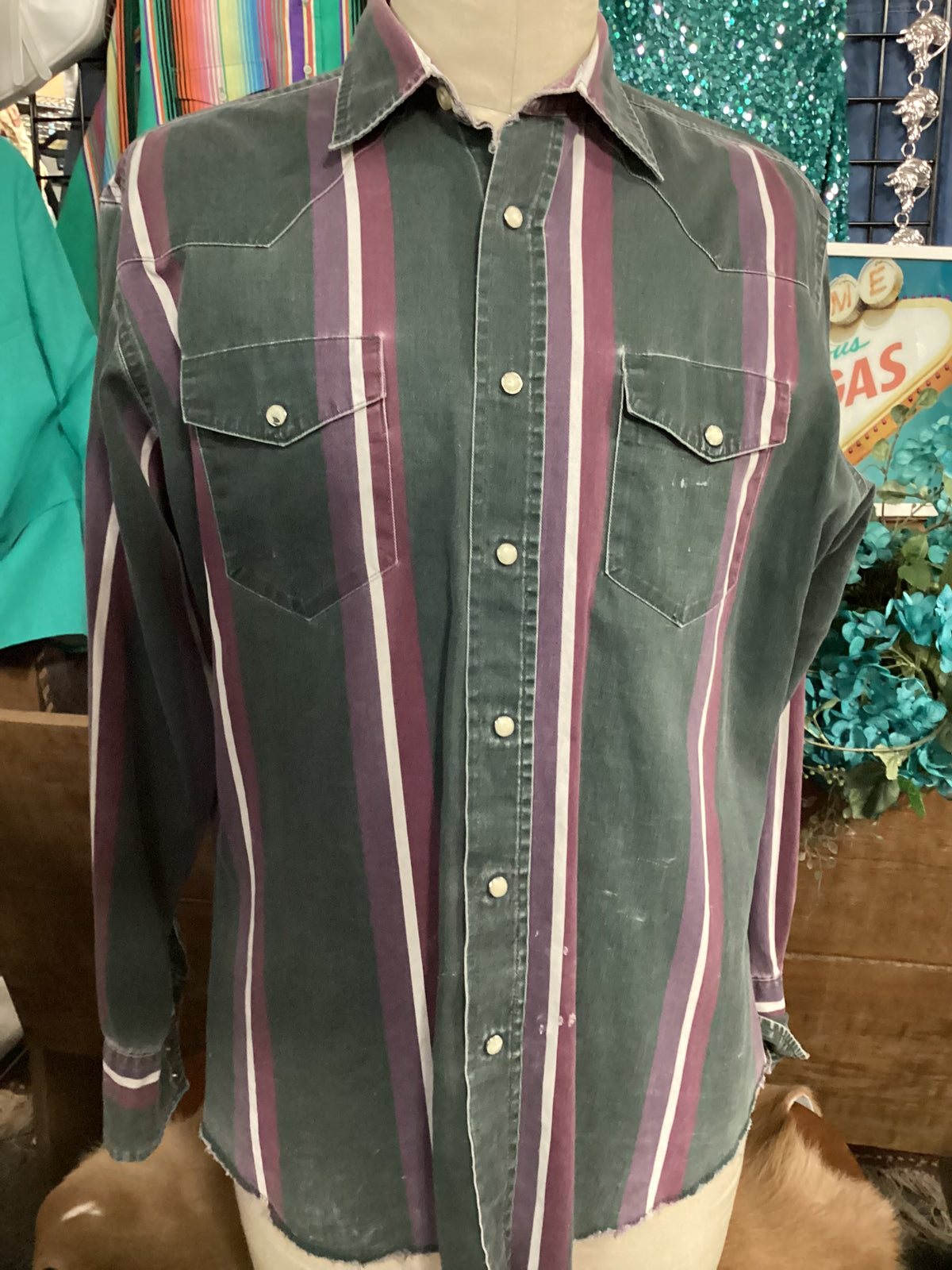 Vintage Wrangler | Stripe | Pearl