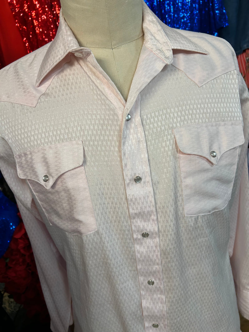 Vintage Western Shirt|Men’s| Pink