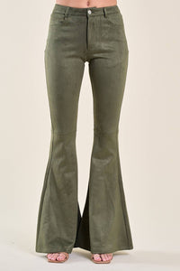 Pants| OLIVE FESTIVAL SUEDE BOOT CUT PANTS