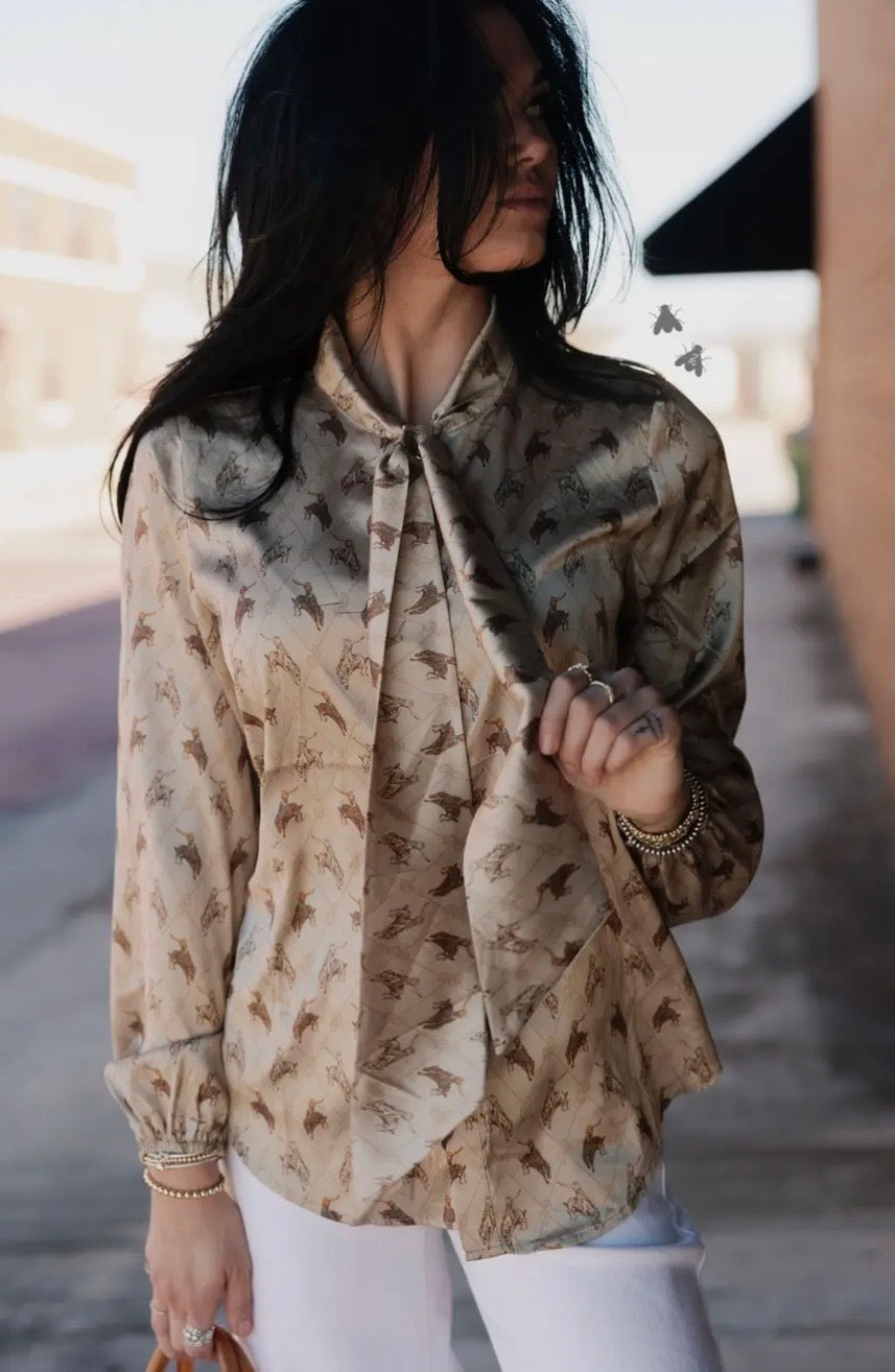 Blouse | Buckin | Gold