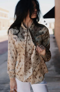 Blouse | Buckin | Gold