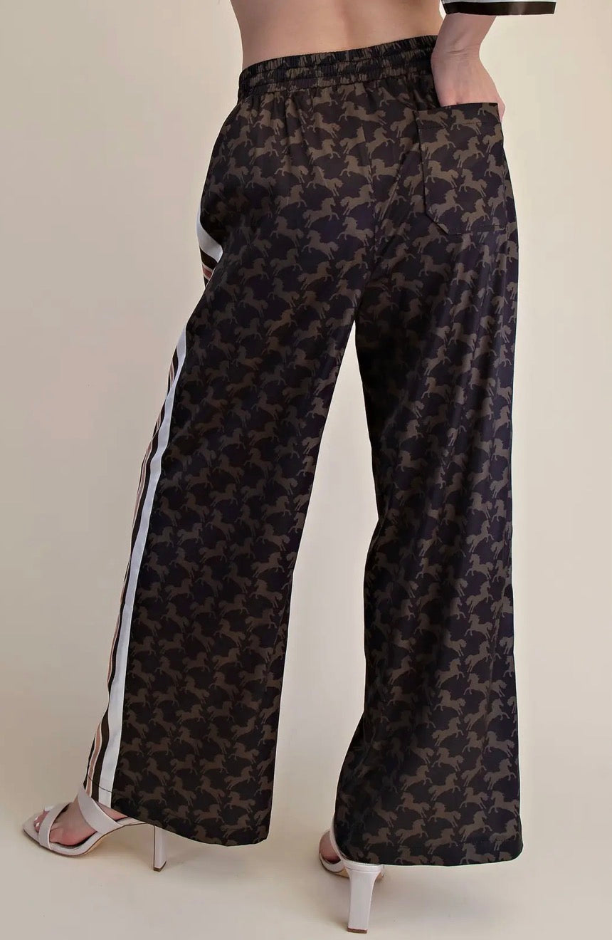 Pants| Horses|Green