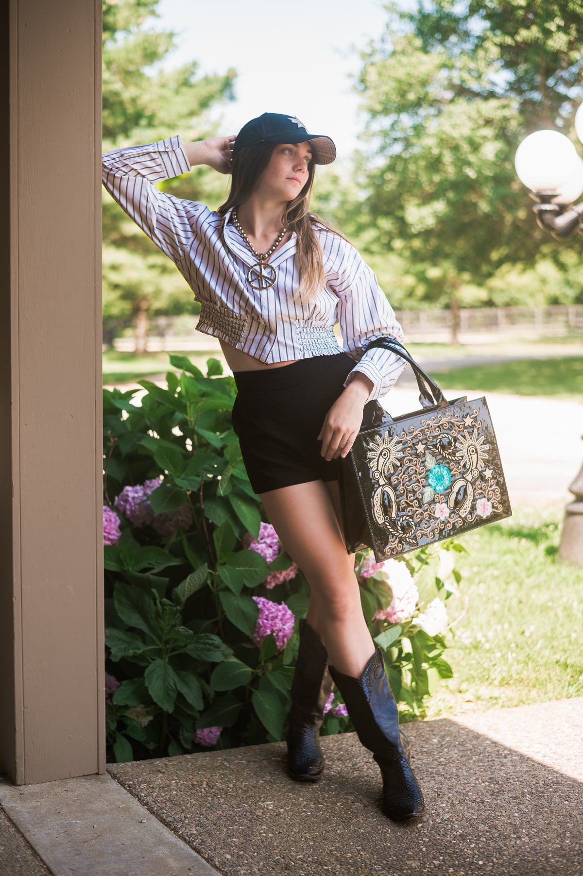 Ladies | Cropped Blouse | Striped