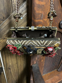 Mary Francis| Beaded Purse| Horse Head in HorseShoe
