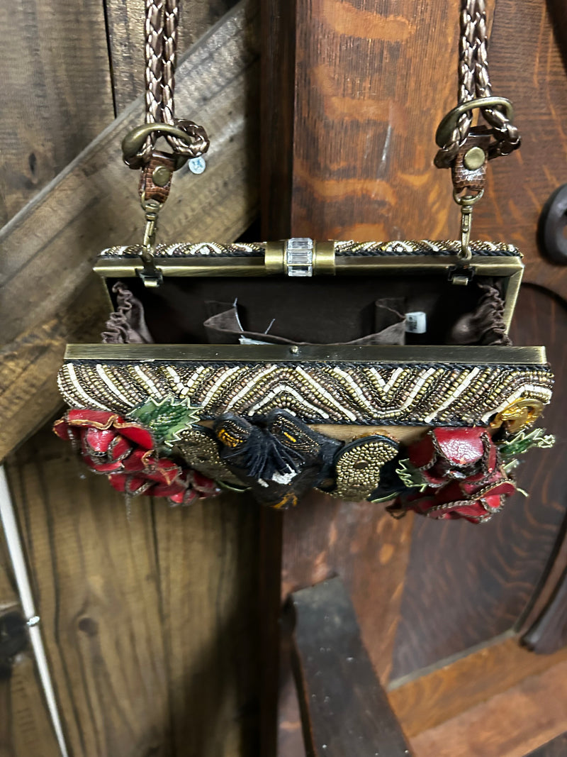 Mary Francis| Beaded Purse| Horse Head in HorseShoe