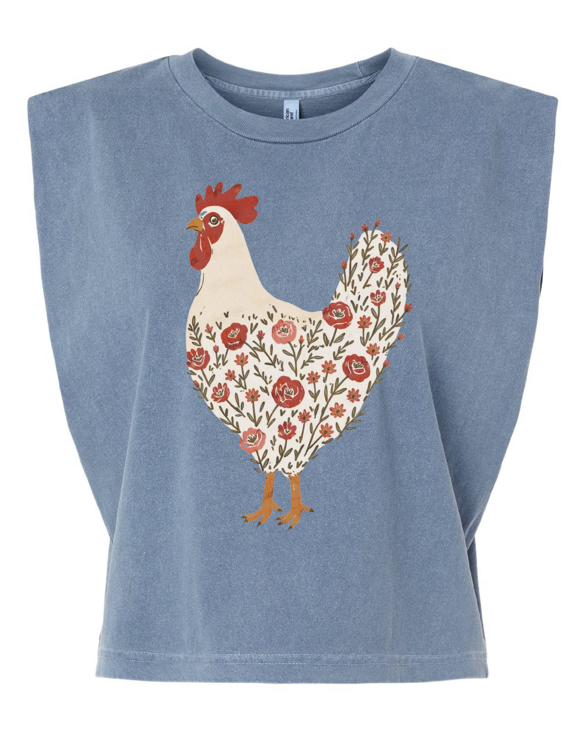 Floral | Chicken | Boxy Tank Top