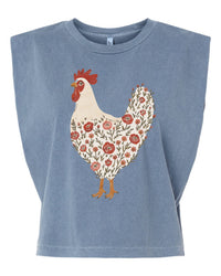 Floral | Chicken | Boxy Tank Top