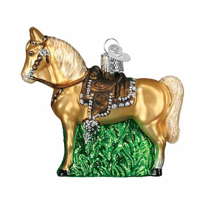 Ornament - Glass Western Horse
