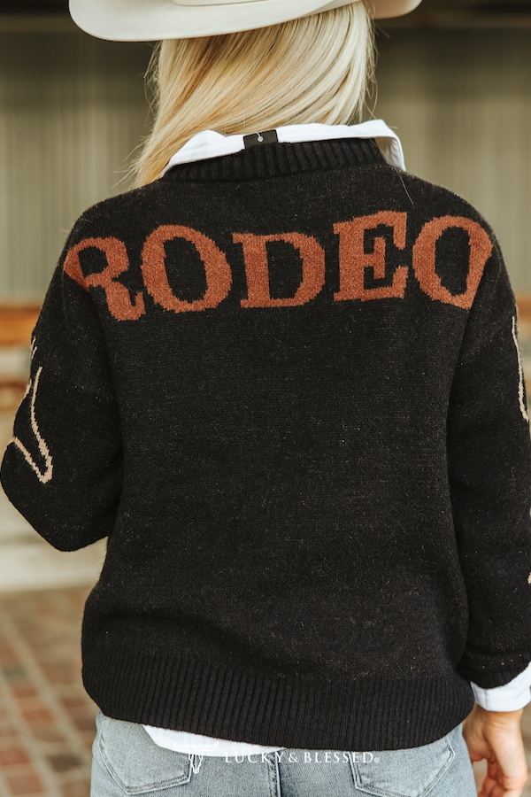 Sweater | Black |Rodeo Saddlebronc