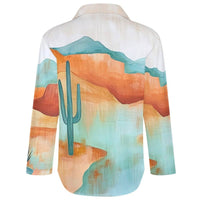 Blouse| BAHA RANCH |Colores de Mexico |Turquoise |Desert |Button Up