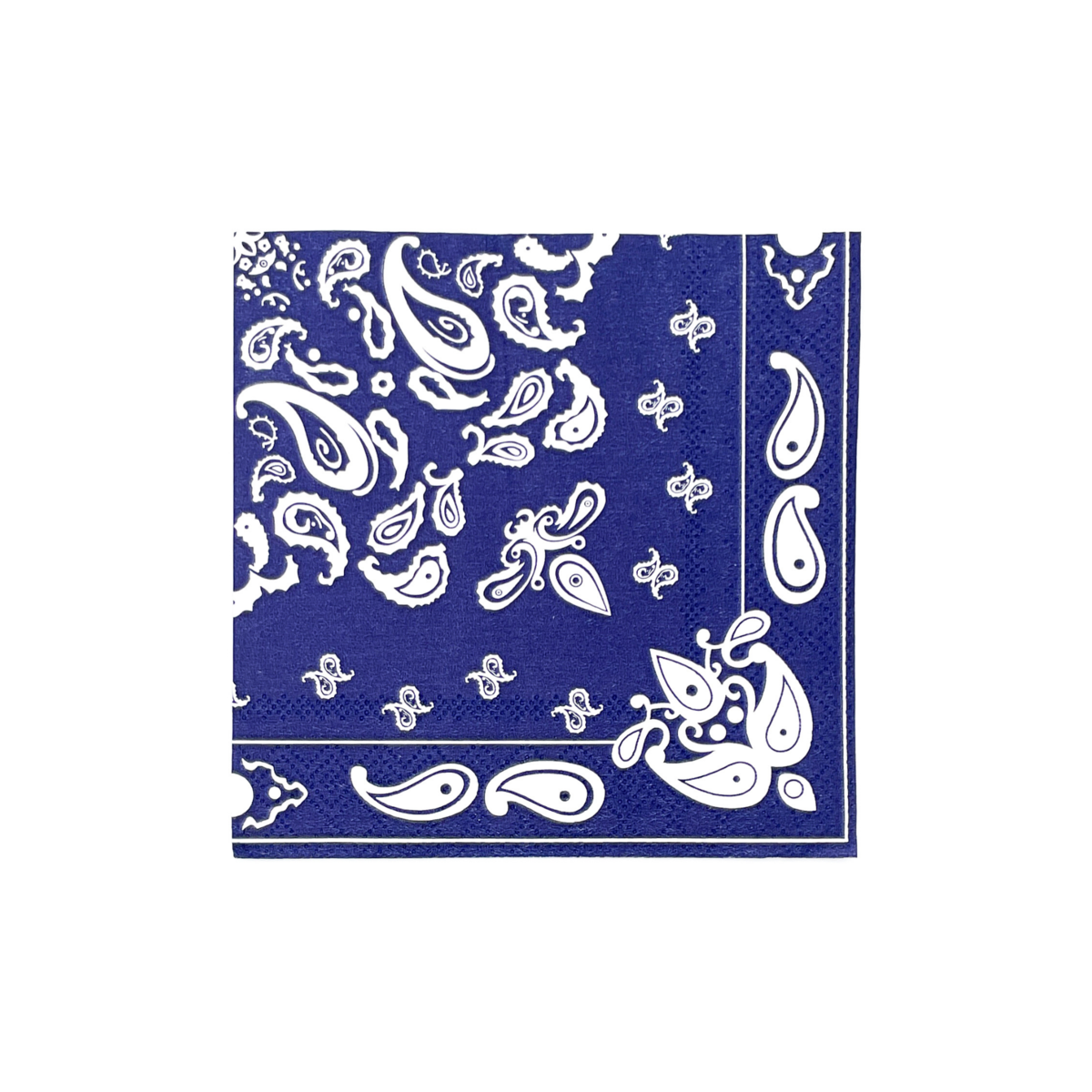 Navy Bandana Cocktail Napkins (Set of 20)