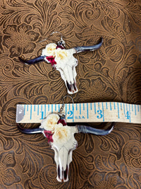 Long Horn Earrings