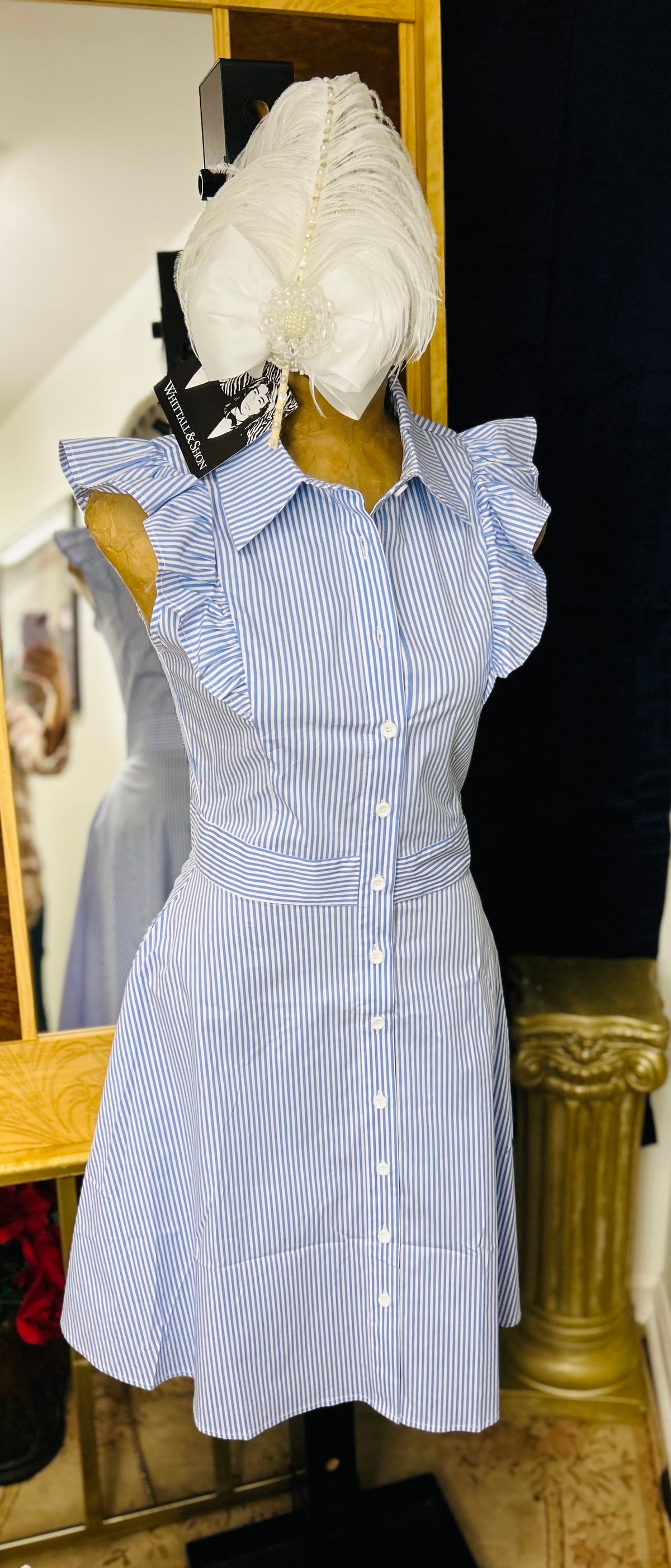 Ladies Dress| Ruffles | Stripe