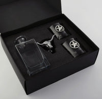 Arthur Court | Longhorn Decanter Set with Glasses