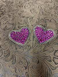 Sparkle Heart Earrings