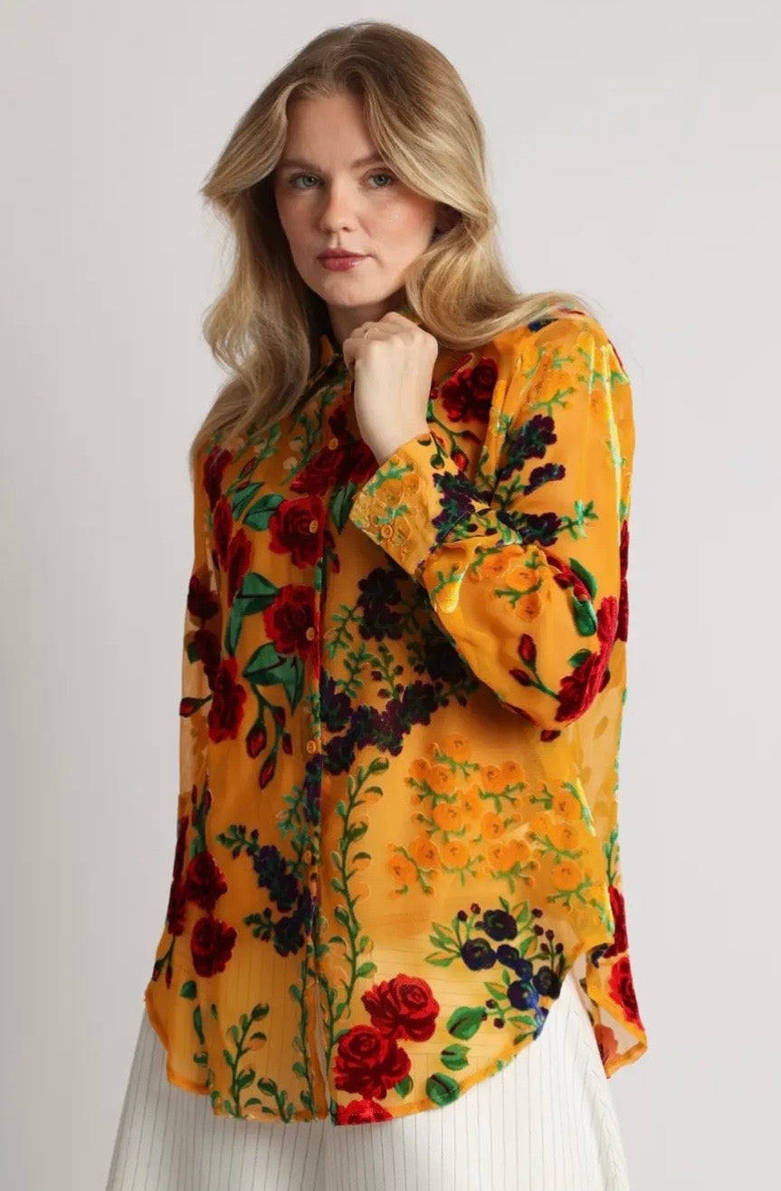 Blouse| Yellow Floral