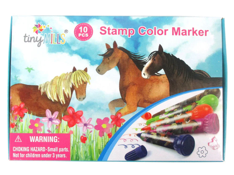 Tiny Mills | Stamp Color Markers | Horses