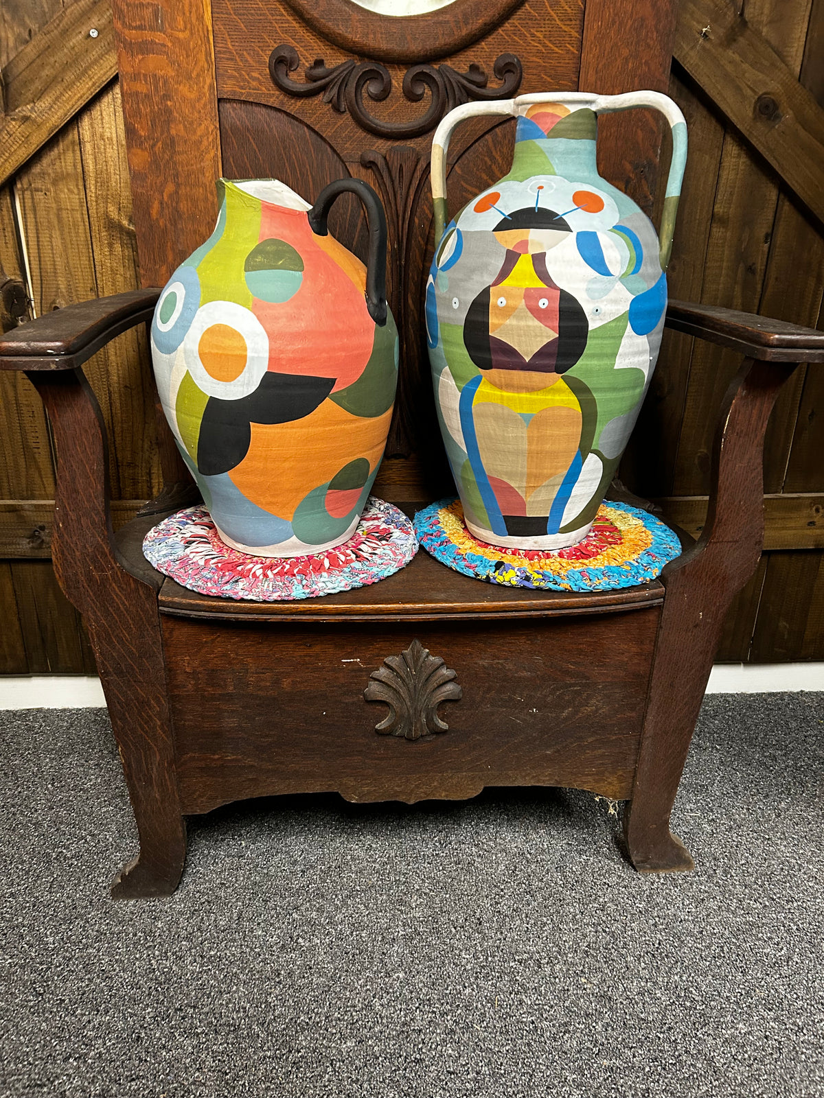 Pottery |Urn|Hand Painted