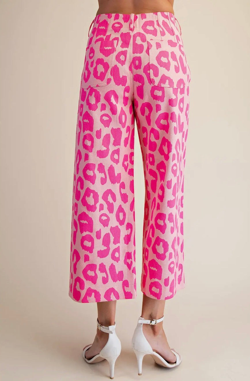 Jeans| Pink Leopard