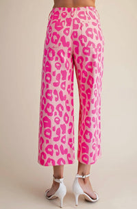Jeans| Pink Leopard
