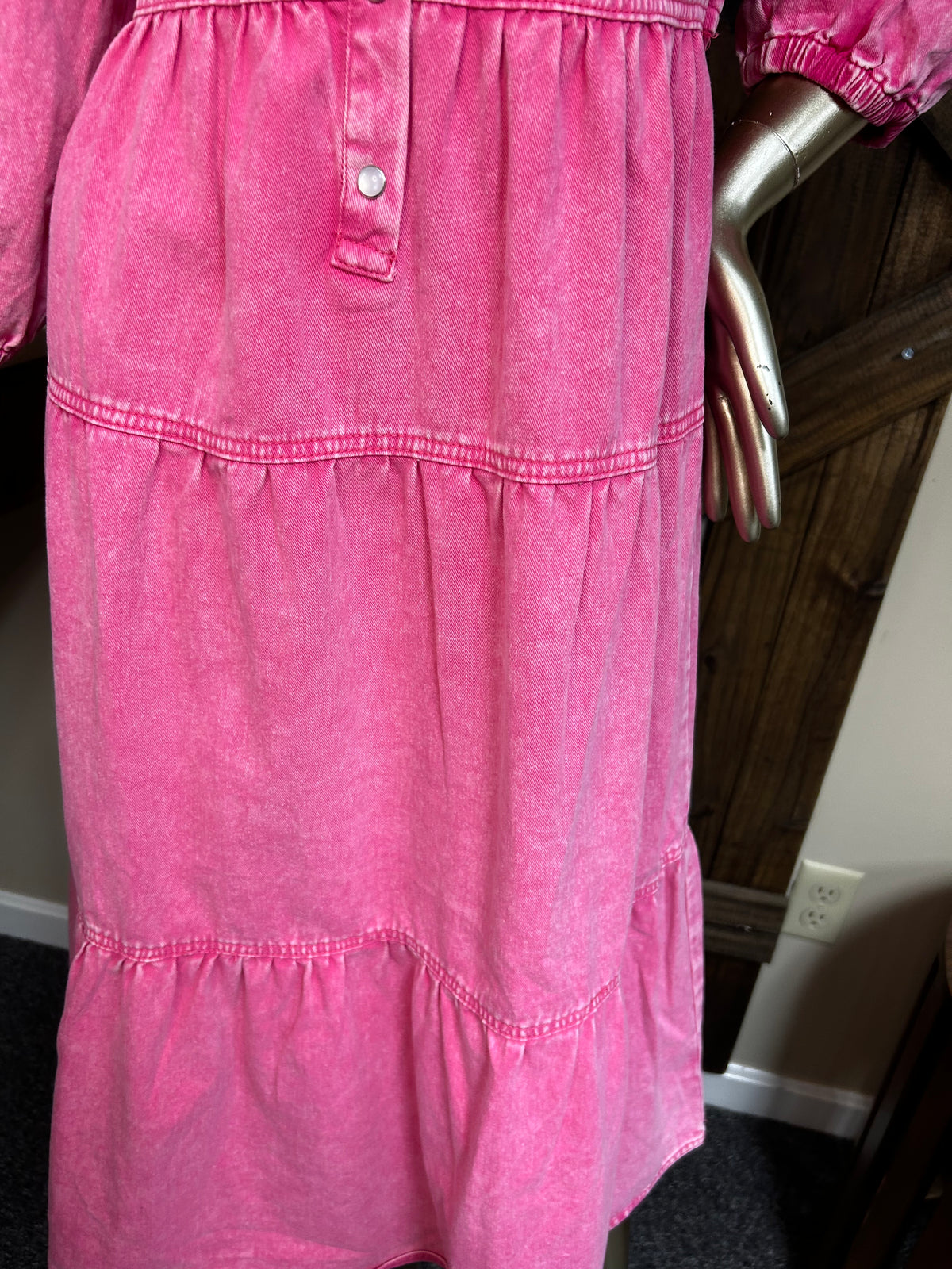 Ladies Dress | Denim |Pink