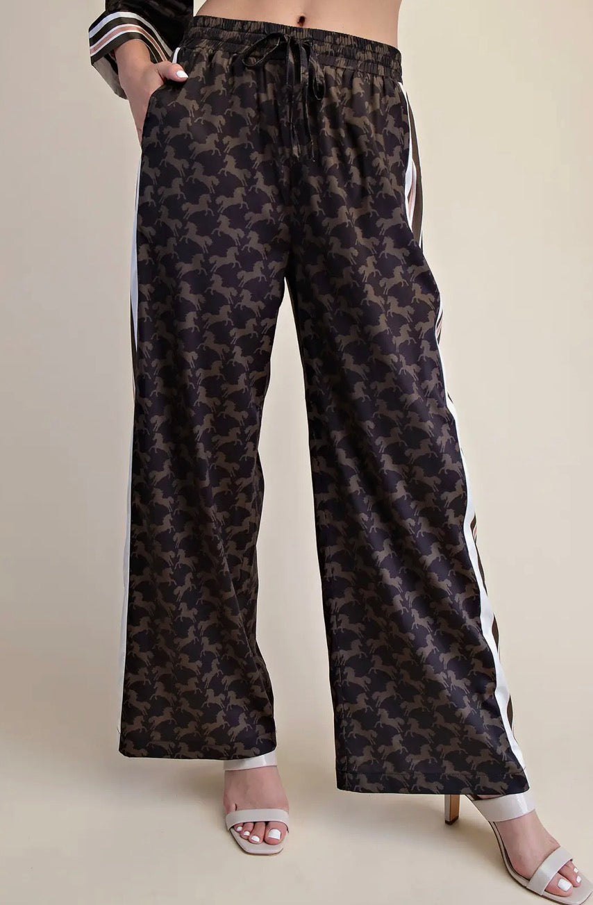 Pants| Horses|Green