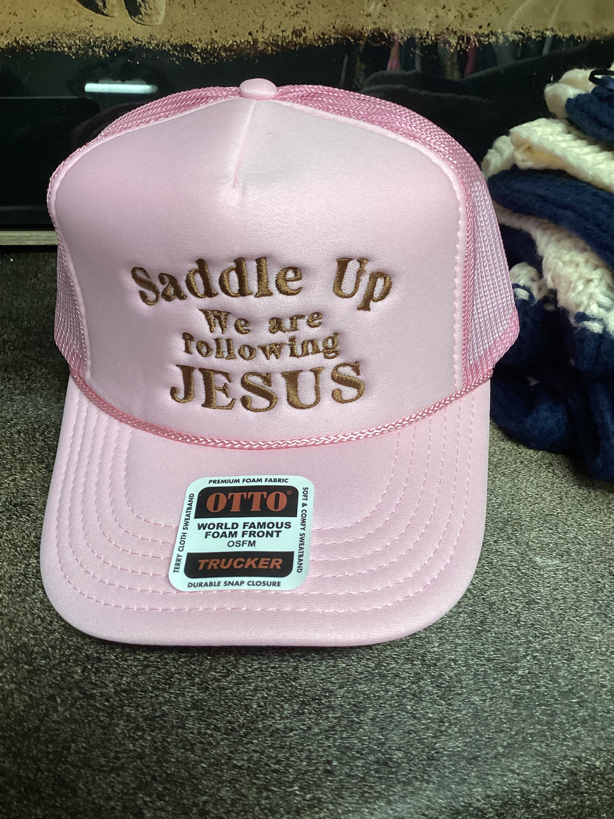 Trucker Cap| Jesus | Pink