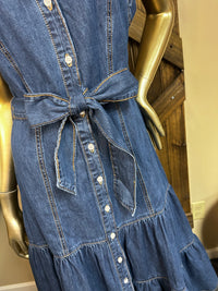 Denim Ladies Dress| Ruffle